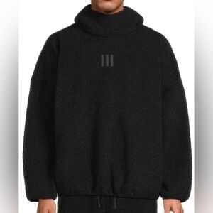 Adidas x Fear Of God Athletic Fleece Hoodie Black Sweater New